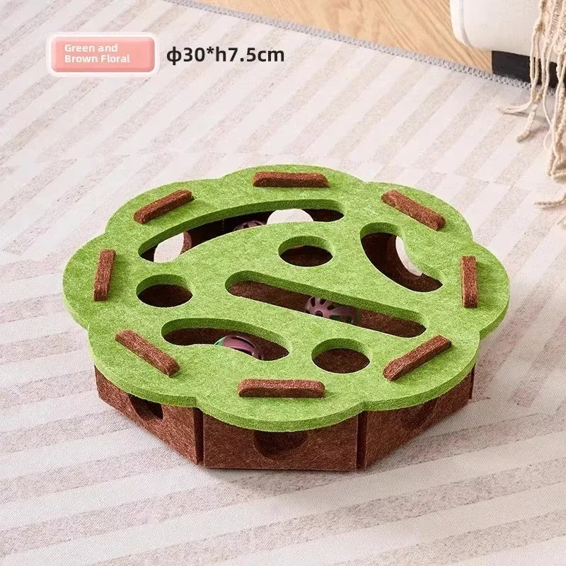 Boîte Puzzle en Feutre pour Chat – jouet enrichissement chat