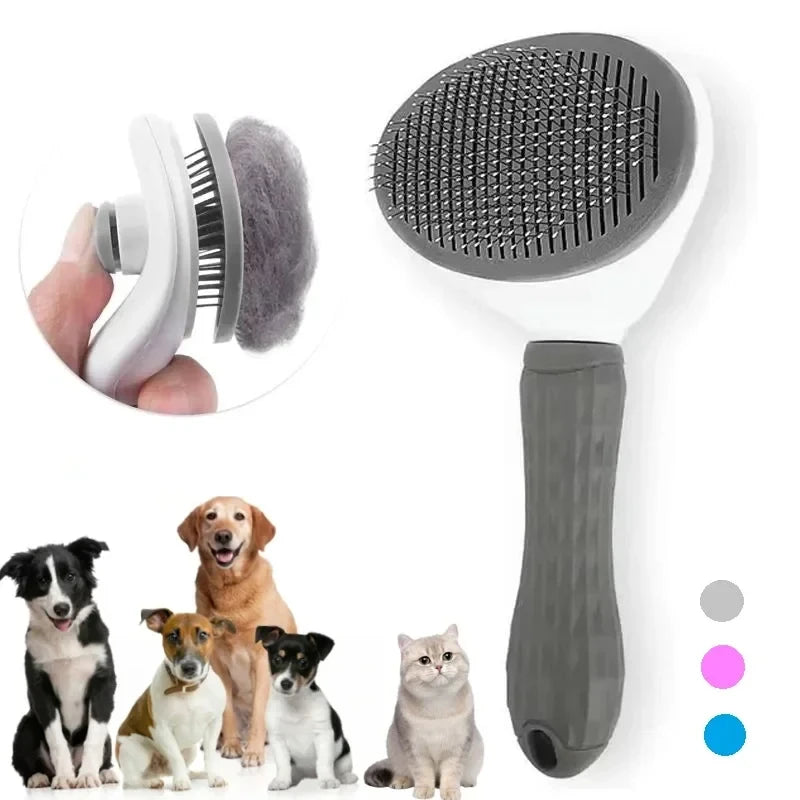 Brosse Autonettoyante Chien et Chat – Démêlante