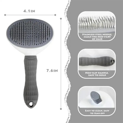 Brosse Autonettoyante Chien et Chat – Démêlante