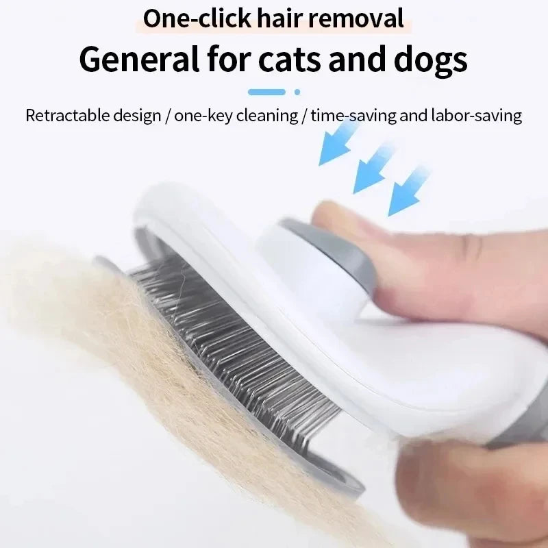 Brosse Autonettoyante Chien et Chat – Démêlante