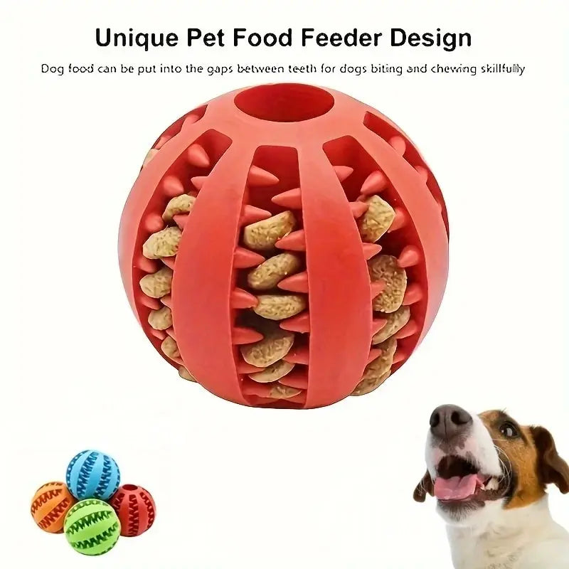 Balle Distributrice de Friandises – Chien et Chat, Résistante aux Morsures