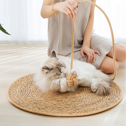 Tapis Griffoir en Rotin Chat – Entretien des Griffes