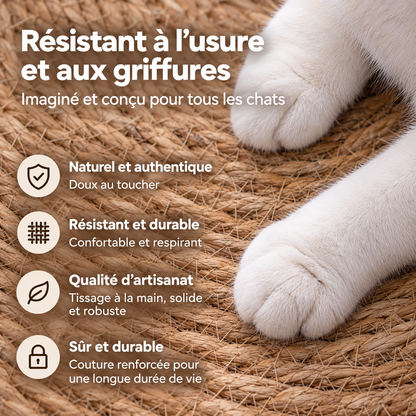Tapis Griffoir en Rotin Chat – Entretien des Griffes